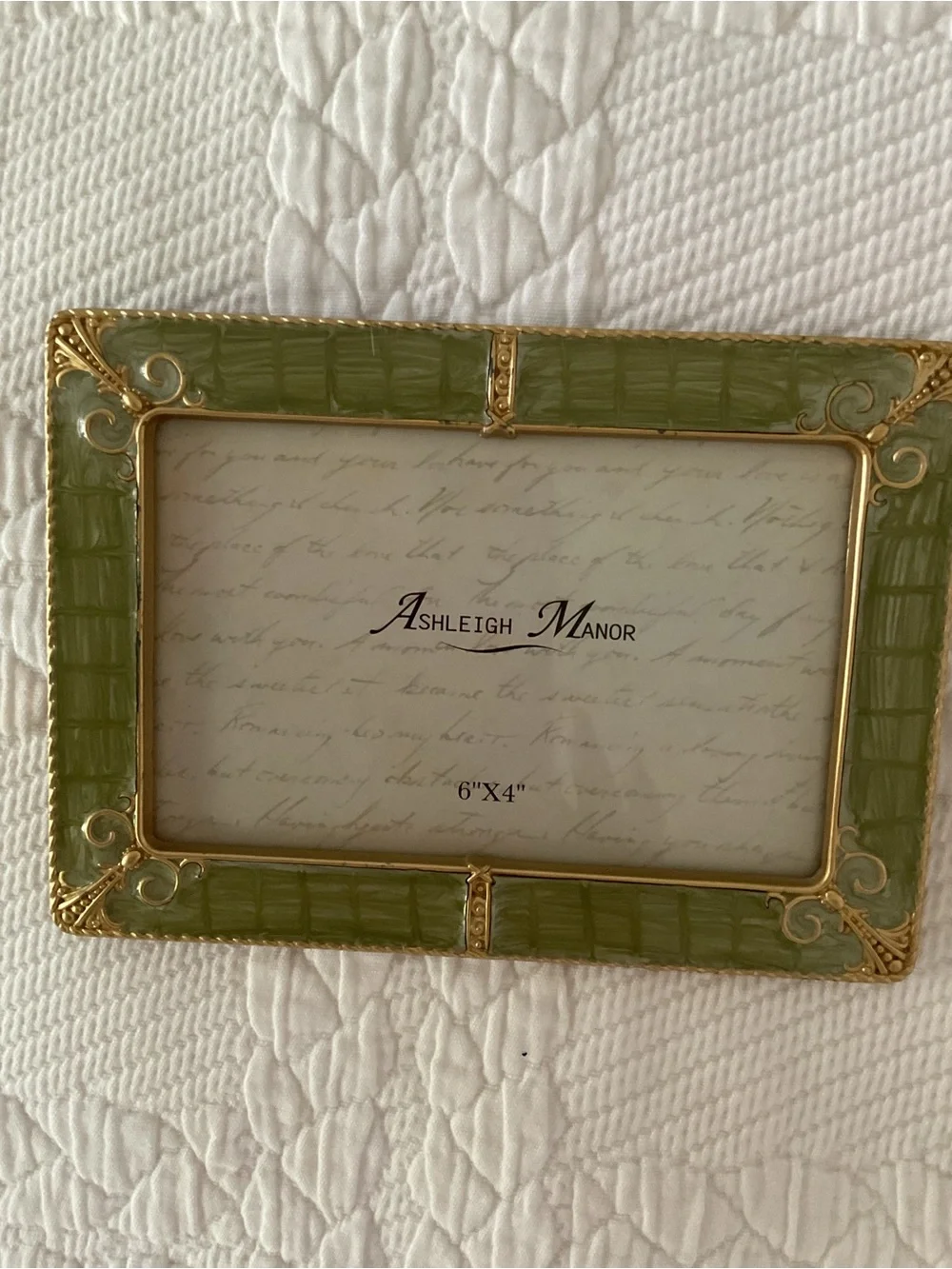 Ashleigh Manor Picture Frame with Gold Accents -
